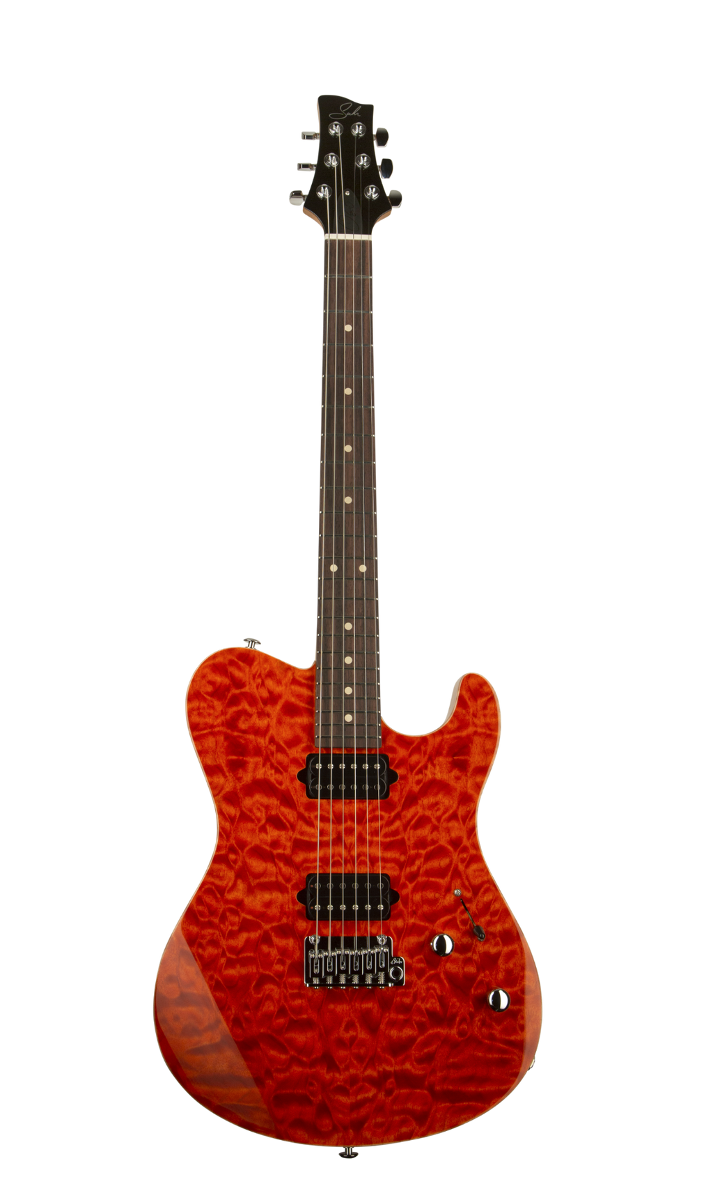 Suhr OSO Short Scale Electric Guitar - Mahogany - Orange Stain RW - 2-Post
