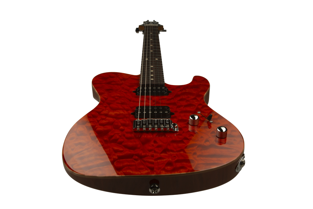 Suhr OSO Short Scale Electric Guitar - Mahogany - Orange Stain RW - 2-Post