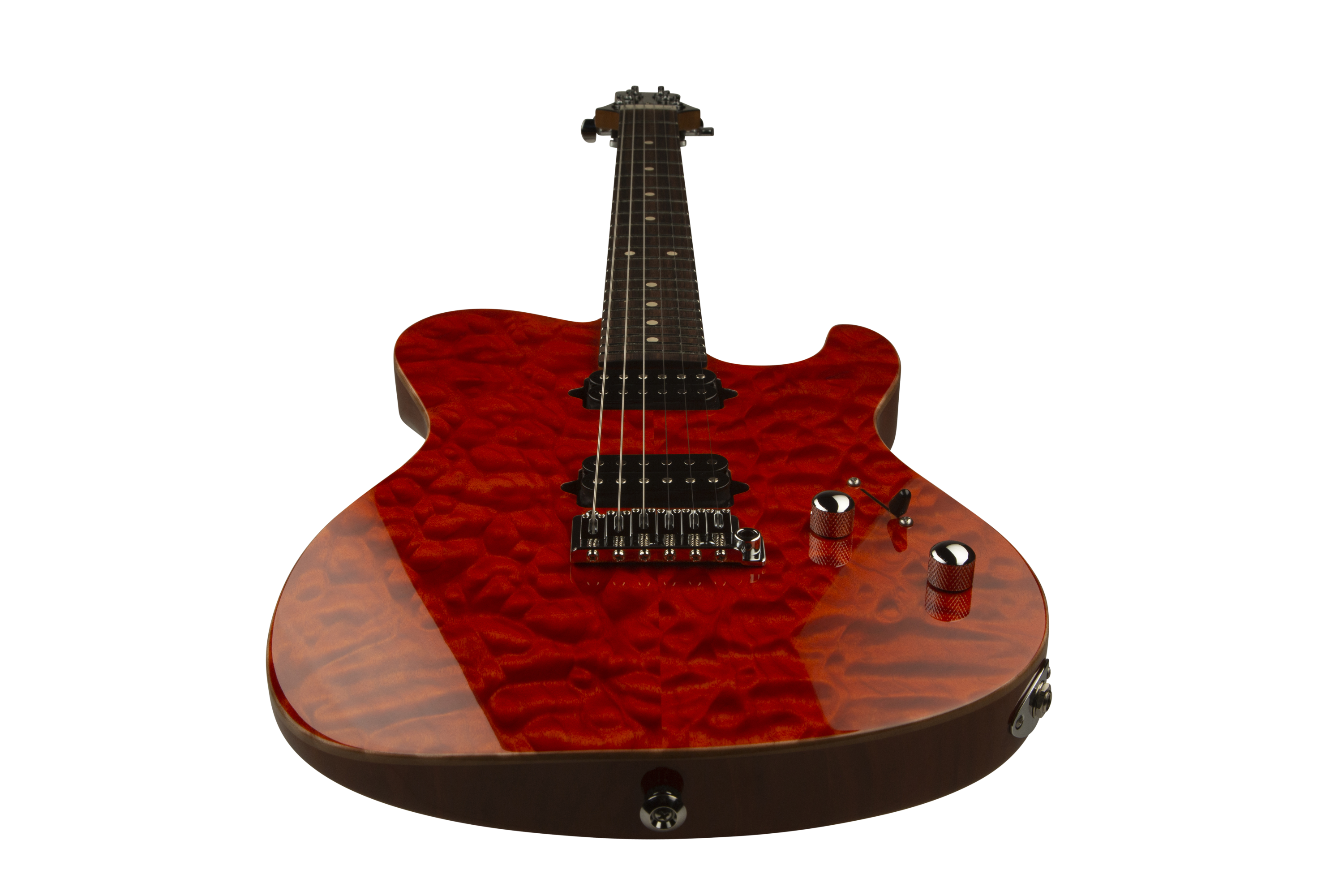 Suhr OSO Short Scale Electric Guitar - Mahogany - Orange Stain RW - 2-Post