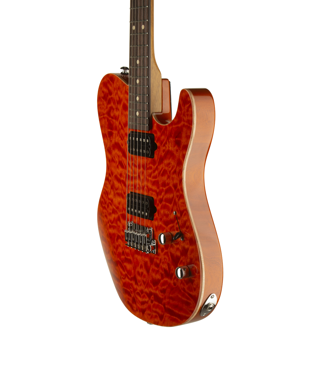 Suhr OSO Short Scale Electric Guitar - Mahogany - Orange Stain RW - 2-Post