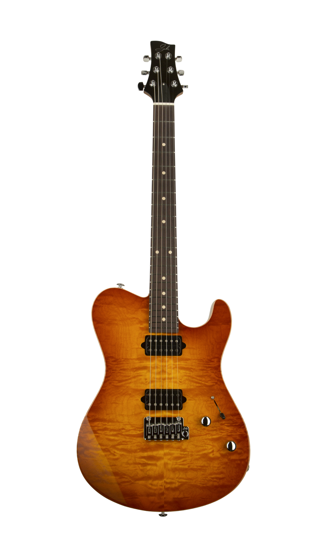 Suhr OSO Short Scale Electric Guitar - Alder - Tea Burst RW - 2-Post