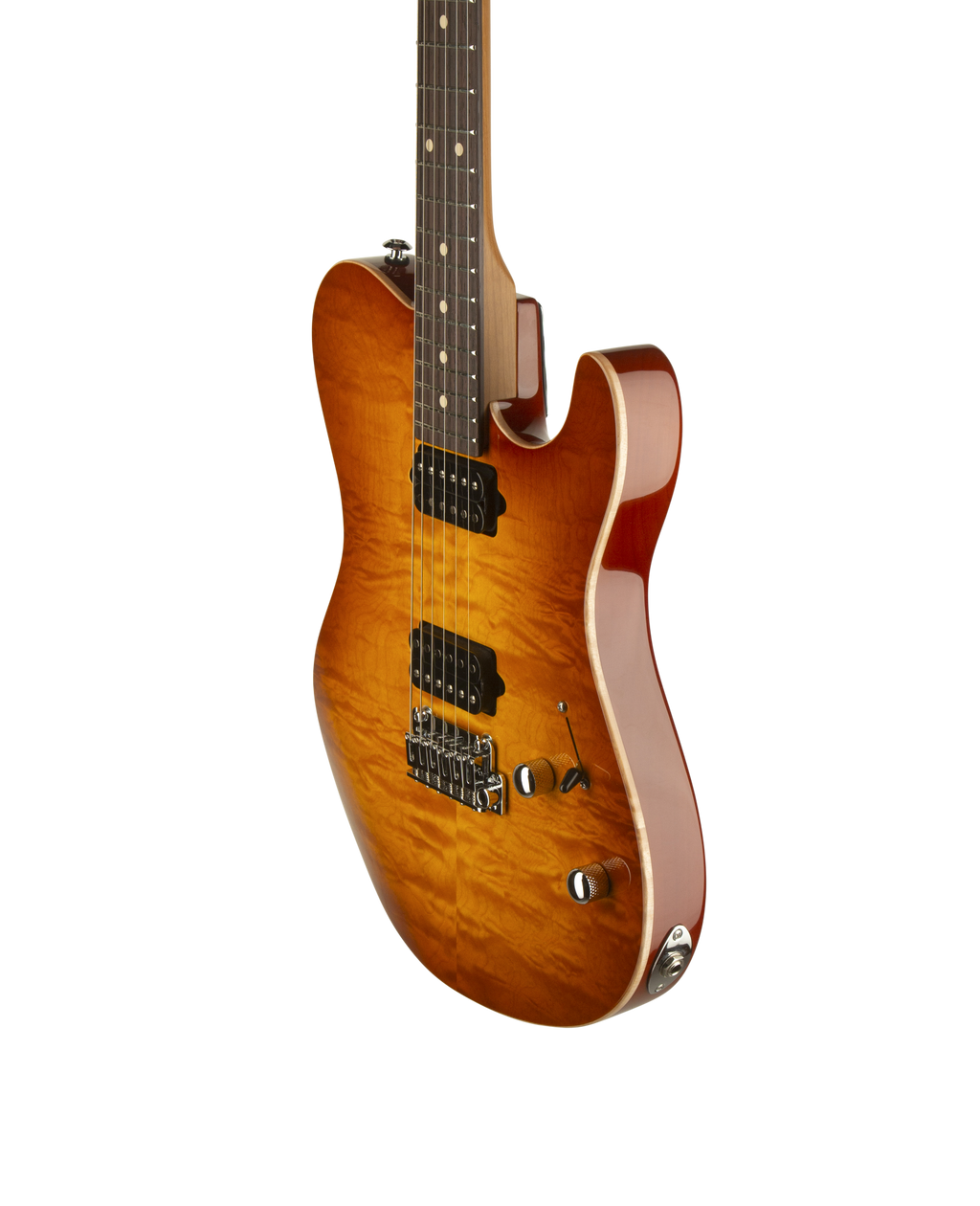Suhr OSO Short Scale Electric Guitar - Alder - Tea Burst RW - 2-Post