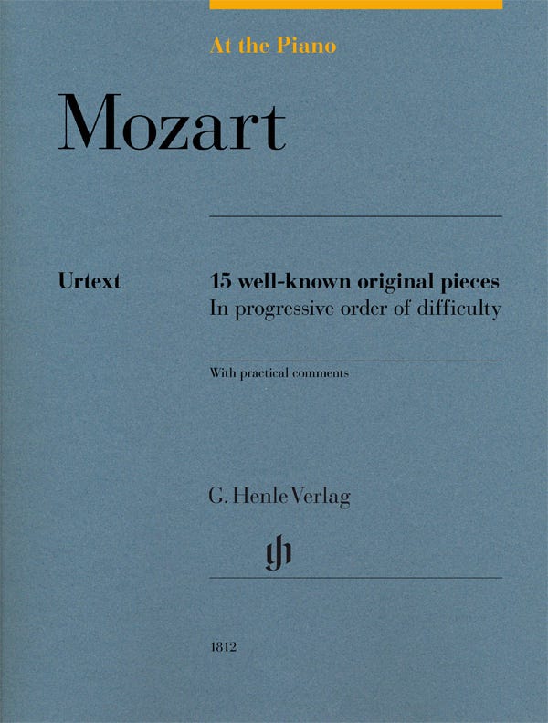Mozart At The Piano 15 Well-Known Original Piece