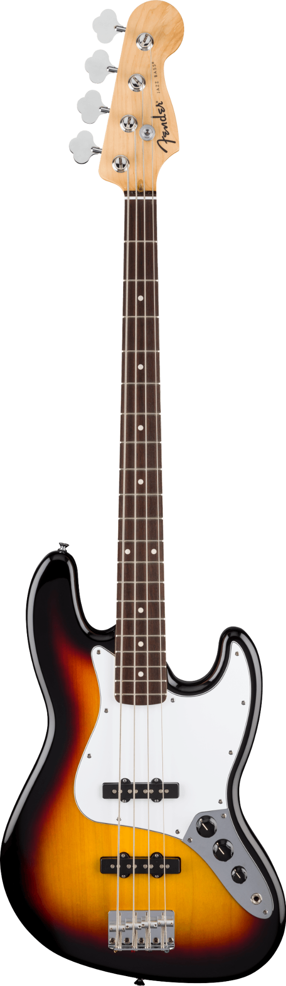 Fender Standard Jazz Bass - Laurel Fingerboard - White Pickguard - 3-Color Sunburst
