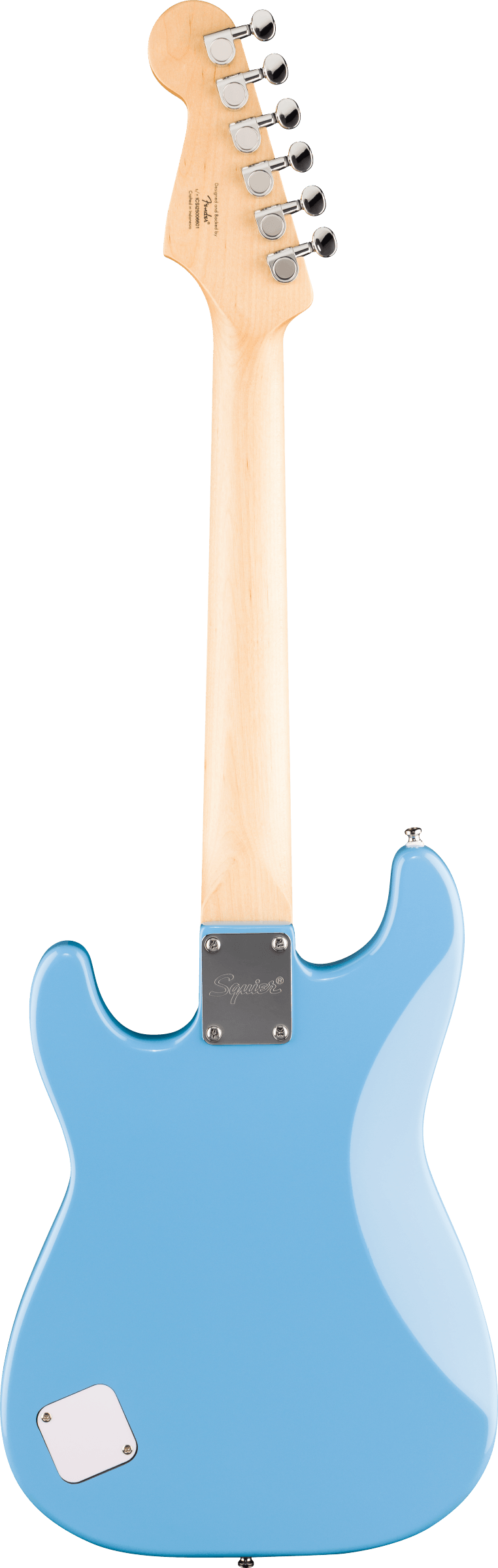 Squier Mini Stratocaster - Maple Fingerboard - White Pickguard - California Blue