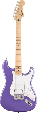 Squier FSR Sonic Stratocaster HSS - Maple Fingerboard - White Pickguard - Ultraviolet