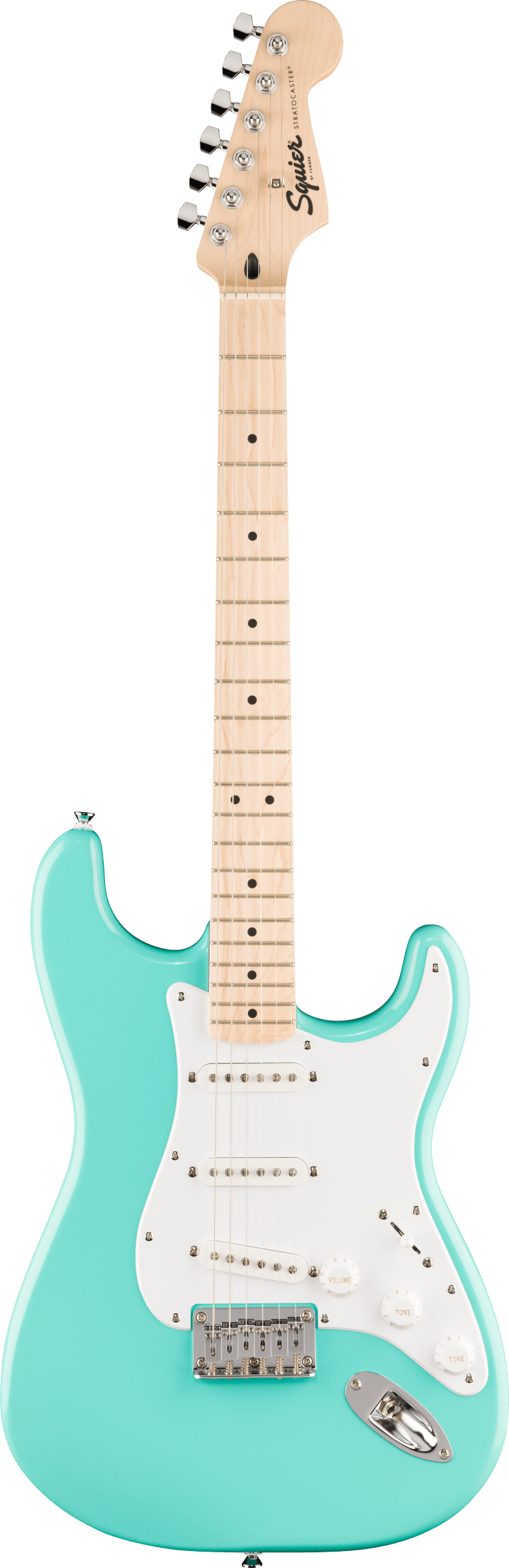Squier Sonic Stratocaster HT - Maple Fingerboard - White Pickguard - Sea Foam Green