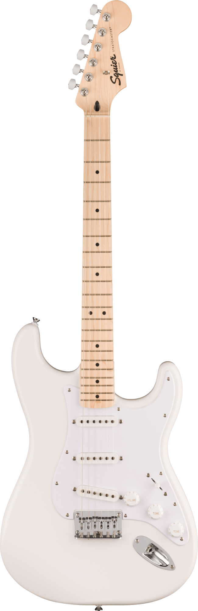 Squier Sonic Stratocaster HT - Maple Fingerboard - White Pickguard - Arctic White