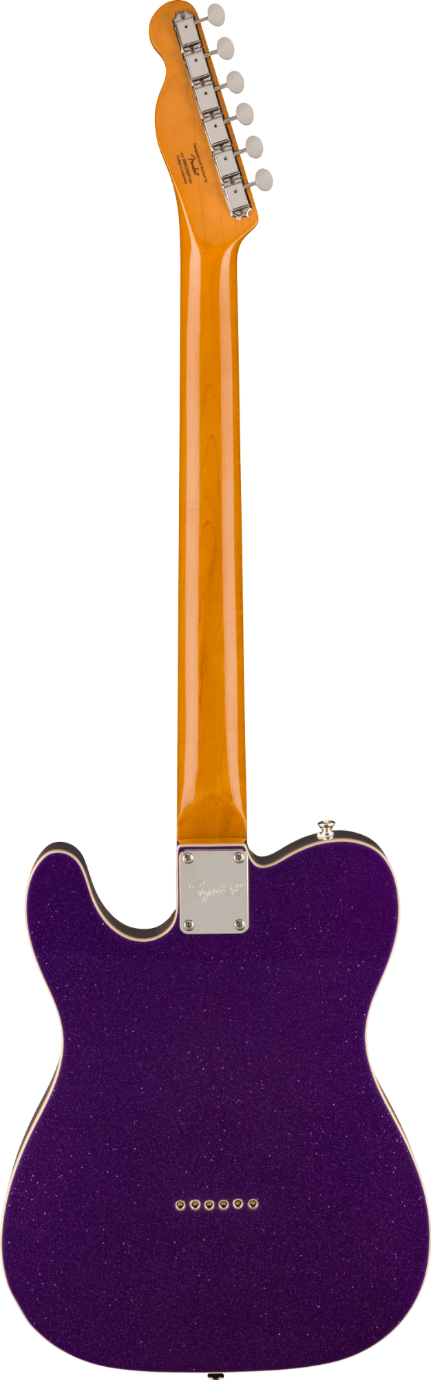 Squier FSR Classic Vibe Baritone Custom Telecaster - Laurel Fingerboard - Parchment Pickguard - Purple Sparkle