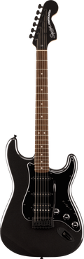 Squier FSR Affinity Series Stratocaster HSS - Laurel Fingerboard - Black Pickguard - Black Hardware - Matching Headstock - Metallic Black