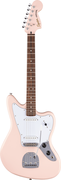 Squier FSR Affinity Series Jaguar - Laurel Fingerboard - White Pickguard - Matching Headstock - Shell Pink