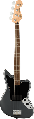 Squier Affinity Series Jaguar Bass H - Black Pickguard / Charcoal Grey Metallic