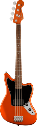 Squier FSR Affinity Series Jaguar Bass H - Laurel Fingerboard - Black Pickguard - Matching Headstock - Metallic Orange