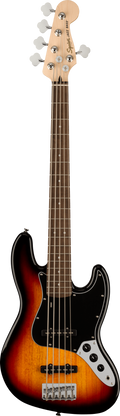 Squier Affinity Series Jazz Bass V - Black Pickguard - 3-Color Sunburst