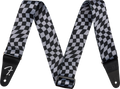 Fender Wavy Checkerboard Polyester Strap - Grey
