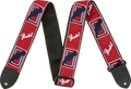 Fender 2" Monogrammed Guitar Strap - Red/White/Blue