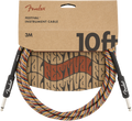 Fender Pure Hemp Festival Instrument Cable - Rainbow - 3m