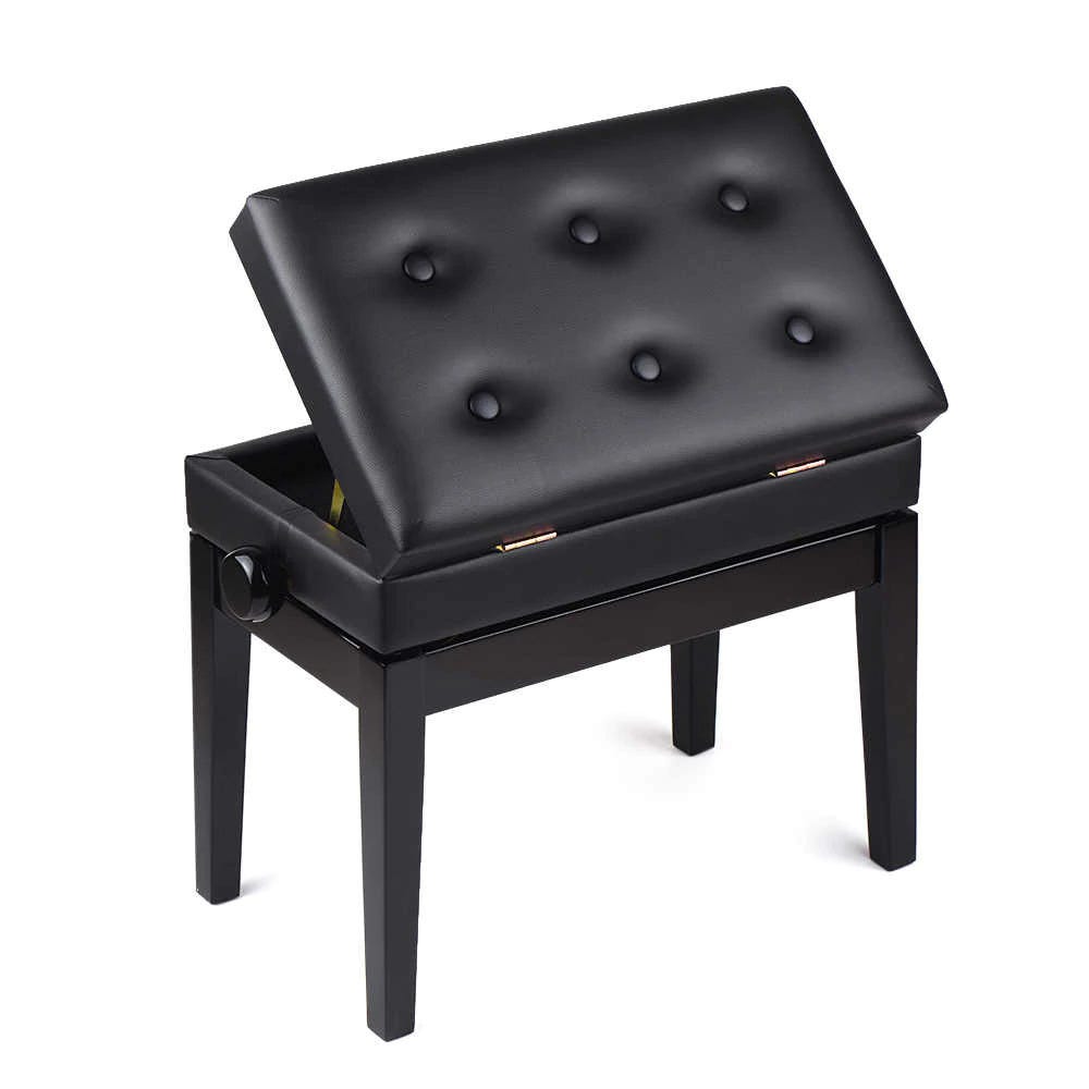 Conner PJ007 Deluxe Adjustable Piano Bench w/Storage - Ebony
