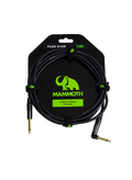 Mammoth MAM FLEX G10R Instrument Cable - RA-Straight Jack - 10ft