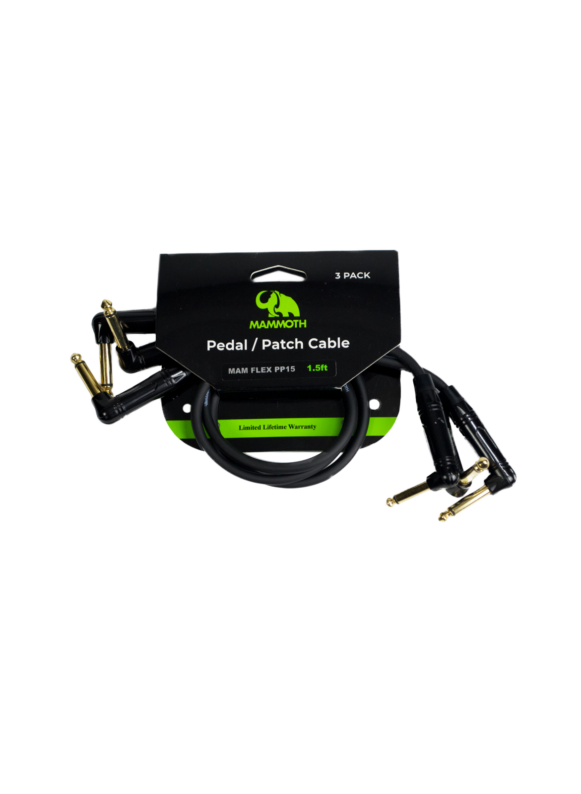 Mammoth MAM FLEX PP15 Pedal Patch Cables - 3-pack - 1.5ft