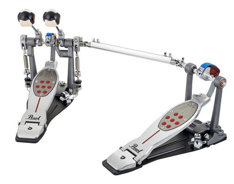 Pearl Eliminator Redline Belt Drive Double Kick Pedal - Left Footed (P-2052BL)