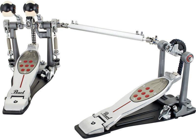 Pearl Eliminator Redline Chain Drive Double Kick Pedal - Left Footed (P-2052CL)