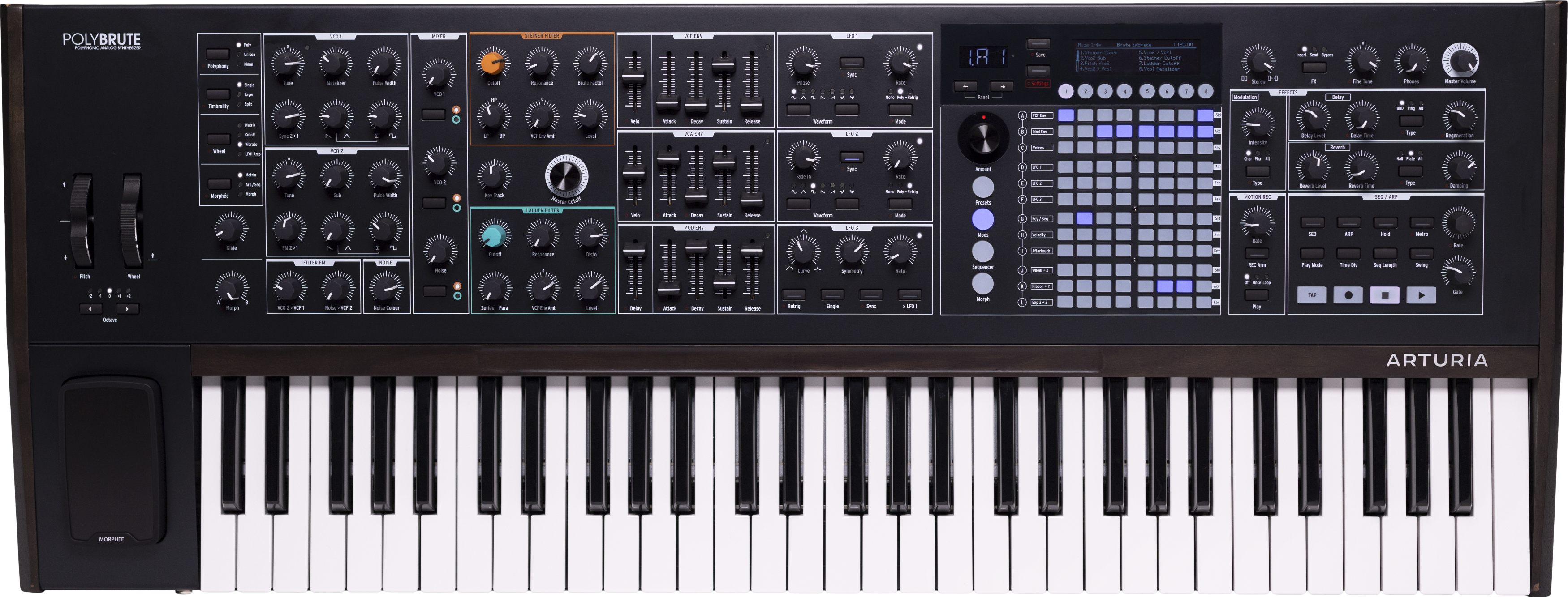 Arturia PolyBrute NOIR Morphing Analog Poly Synth - Limited Edition