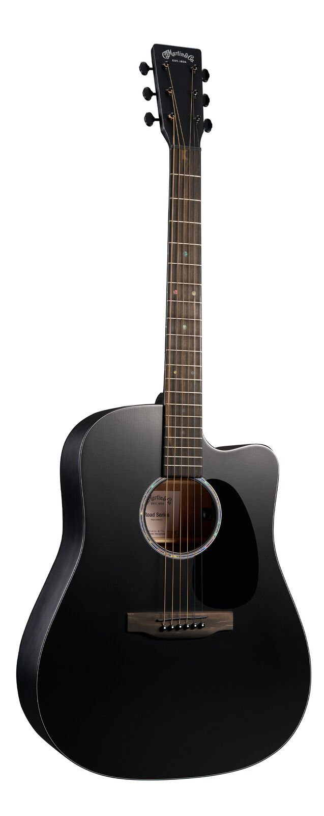 Martin Road Series DC-10E Modern Black Acoustic Guitar w/Gigbag