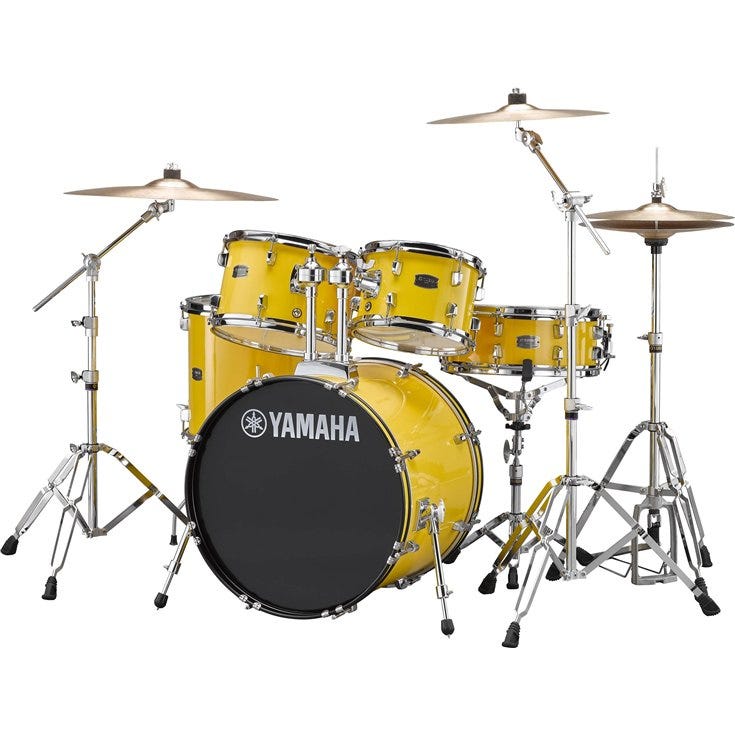 Yamaha Rydeen 5pc Fusion Drum Kit - Mellow Yellow w/FREE DS550 STOOL!