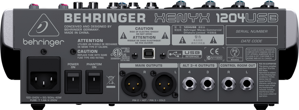 Behringer XENYX 1204USB mixer