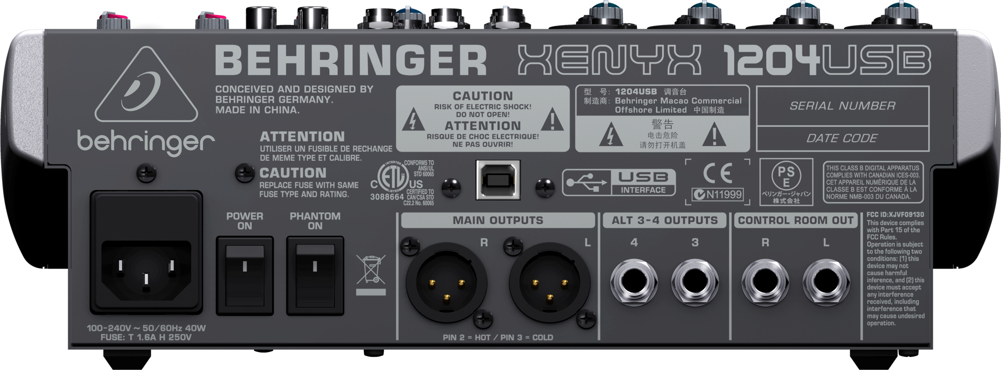 Behringer XENYX 1204USB mixer