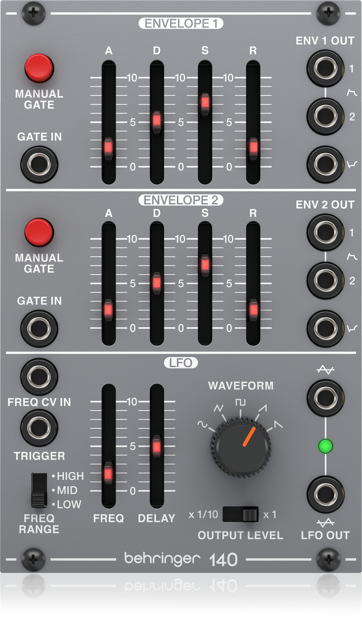 Behringer 140 Analog Dual Envelope/LFO Eurorack Module