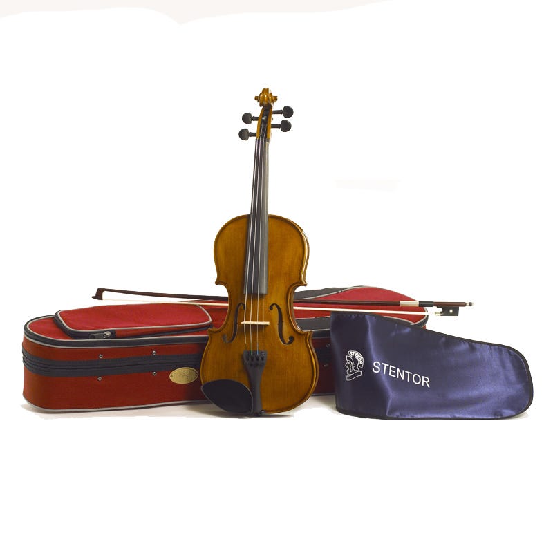 Stentor Student II 1/4 Size Violin Outfit - Antique Chestnut