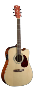 Cort MR500E Acoustic Electric Guitar Package w/Gigbag - Open Pore Natural