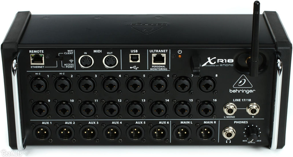 Behringer XR18 X-AIR Rackmount Wireless Digital Mixer w/Tablet Control