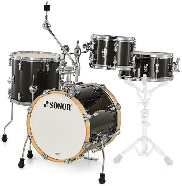 Sonor AQX Jazz Drum Kit - Black Midnight Sparkle - Shell Pack Only