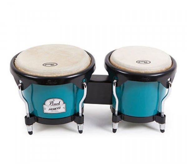 Pearl Percussion Primero Fibre Bongos - Deco Blue