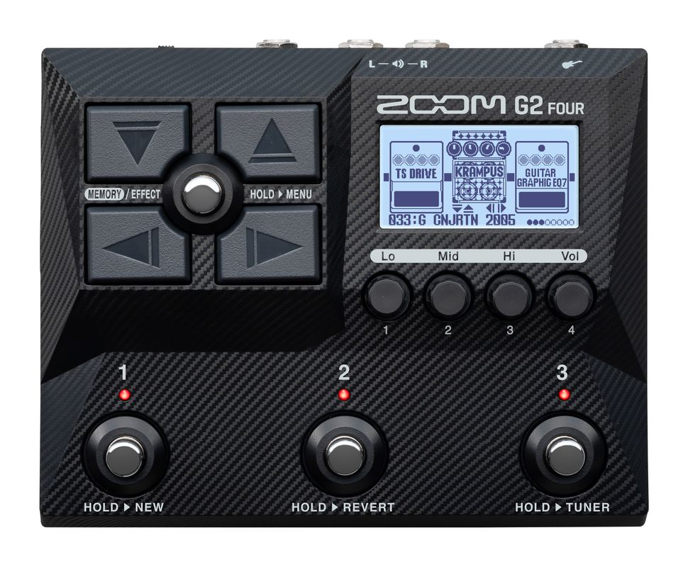 Zoom G2 FOUR Guitar Effects + Amp Simulator Pedal