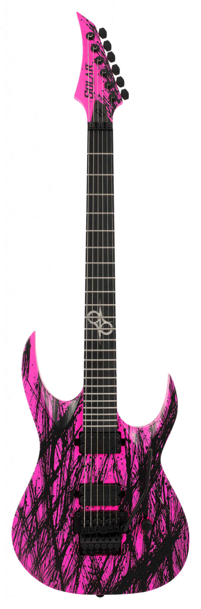 Solar A2.6FRPN Canibalismo Electric Guitar - Pink Neon Matte Canibalismo