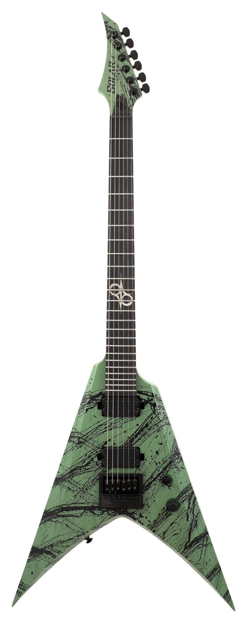 Solar V1.6AOP CANIBALISMO Electric Guitar - Army Green Open Pore (LIMITED)