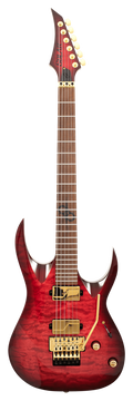 Solar AB1.6AFRQBR Electric Guitar - Quilted Blood Red Burst Gloss
