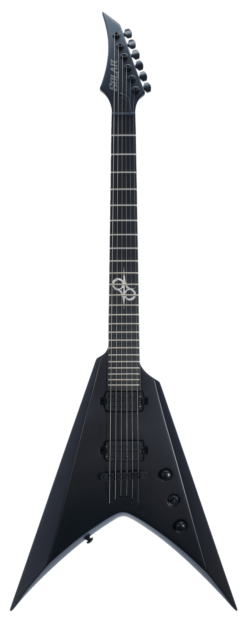 Solar V2.6C Electric Guitar - Carbon Black Matte