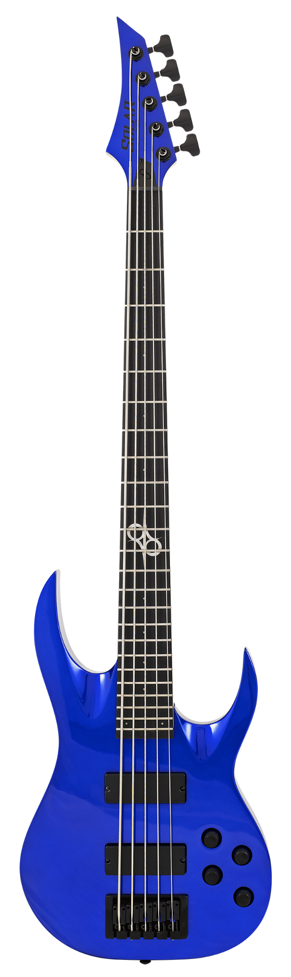Solar AB2.5MBL 5-String Bass Guitar - Metallic Blue Gloss (LIMITED)