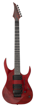 S by Solar SB4.6FRFBR Electric Guitar w/Floyd Rose - Flame Red