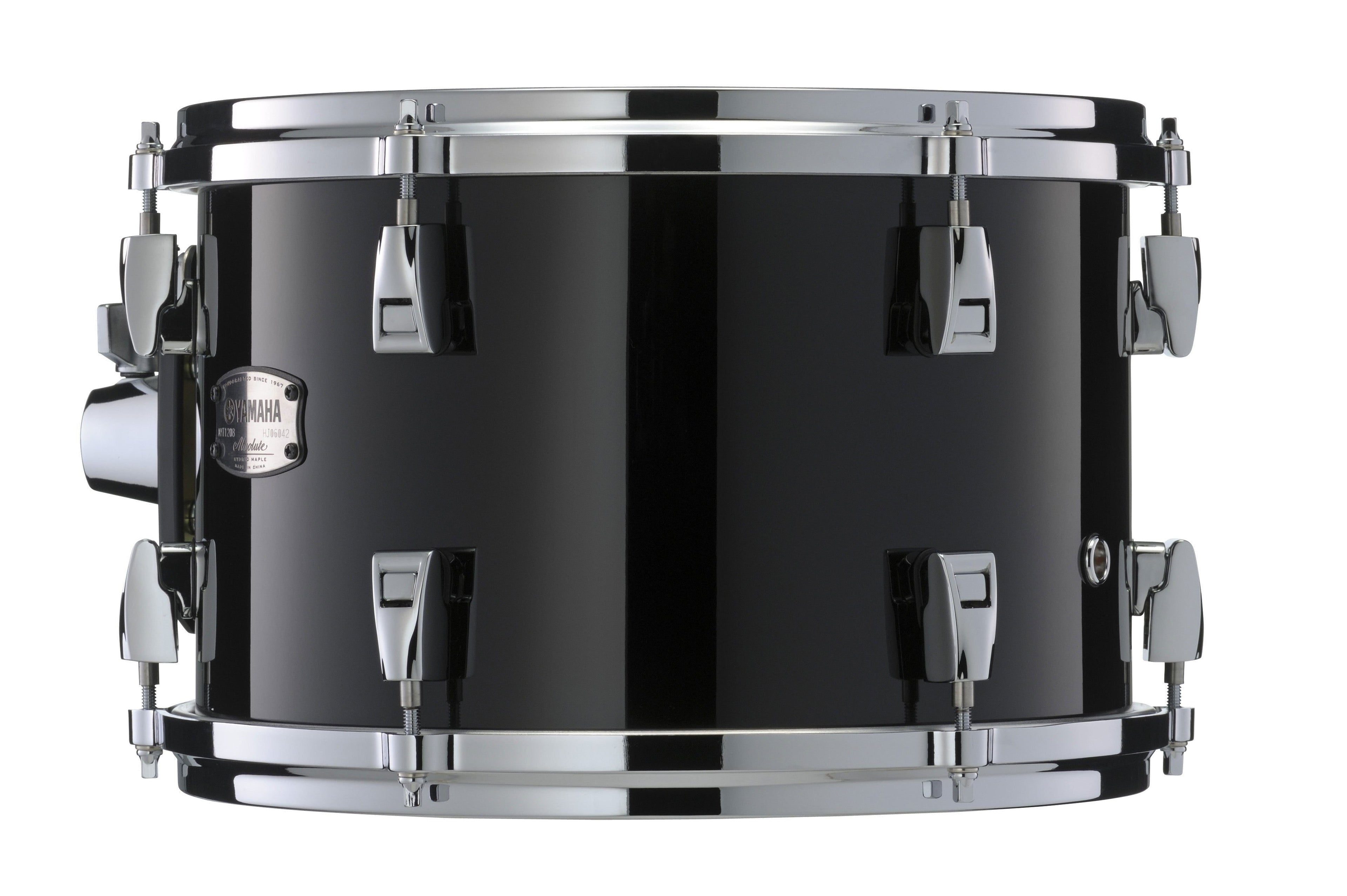 Yamaha Absolute Hybrid Maple 5pc Drum Kit w/HW880 Hardware Pack - Solid Black