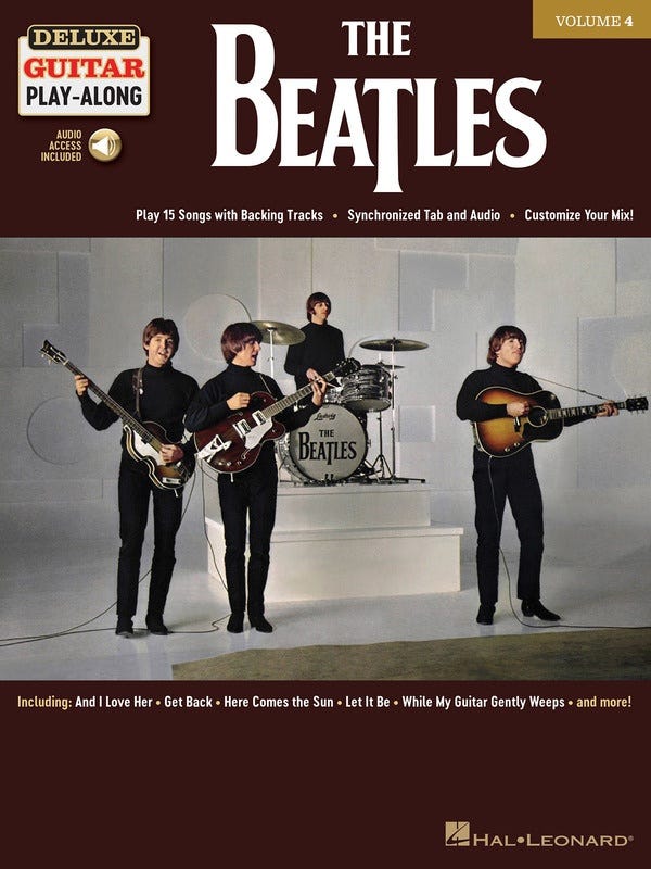 The Beatles Deluxe Guitar Playalong V4 Bk/Ola