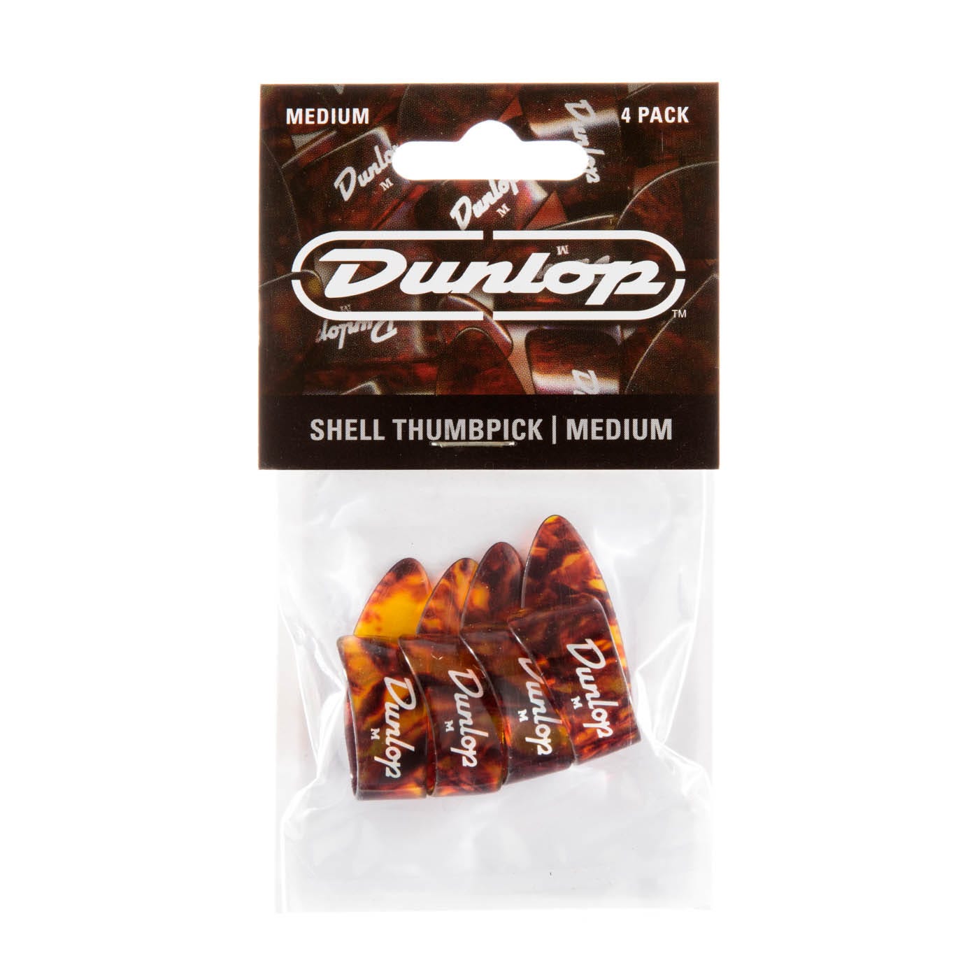 Dunlop Thumb-Pick Player Pack - Shell - Medium (4pcs)