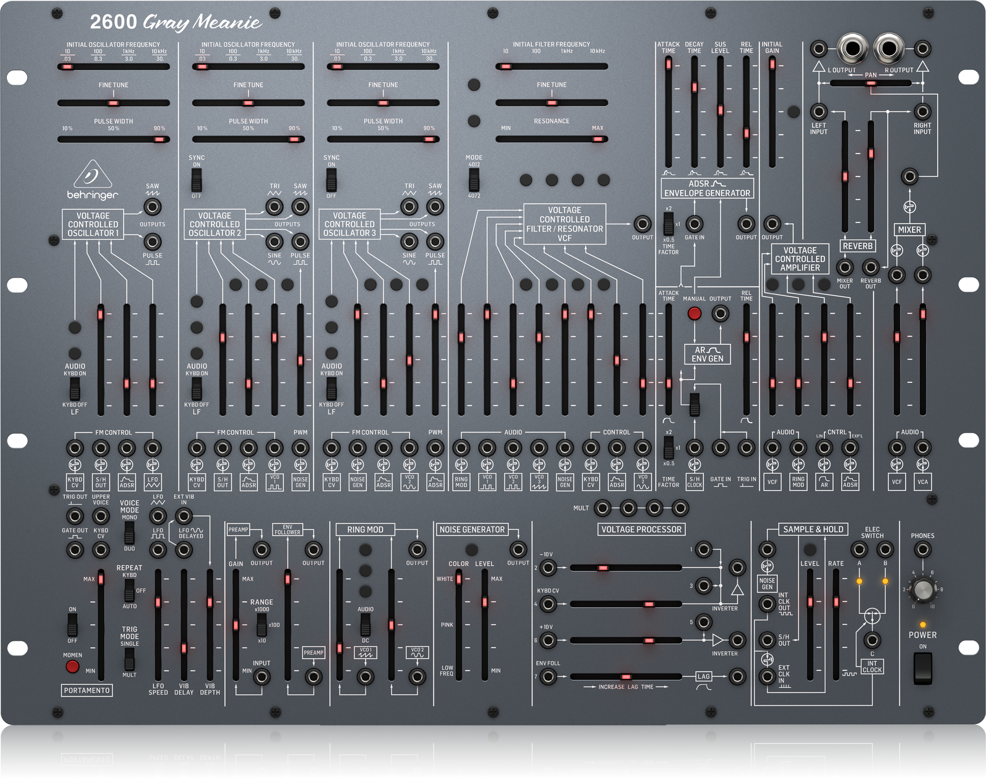 Behringer 2600 Gray Meanie Special Edition Semi-Modular Analog Synthesizer