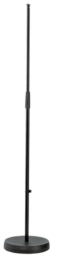 K&M 260B Mic Stand w/Extra Heavy Round Base - Black
