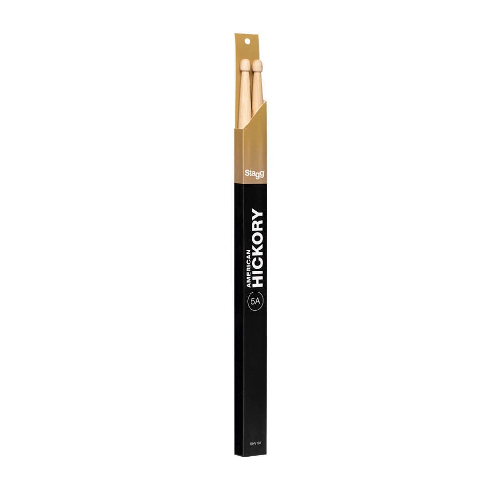 Stagg SHV5A 5A Hickory Wood Tip Drumsticks